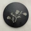 Natural Slate Coaster with Thistle